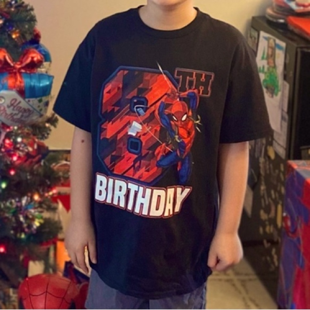 Spider-Man 8th Birthday Tshirt